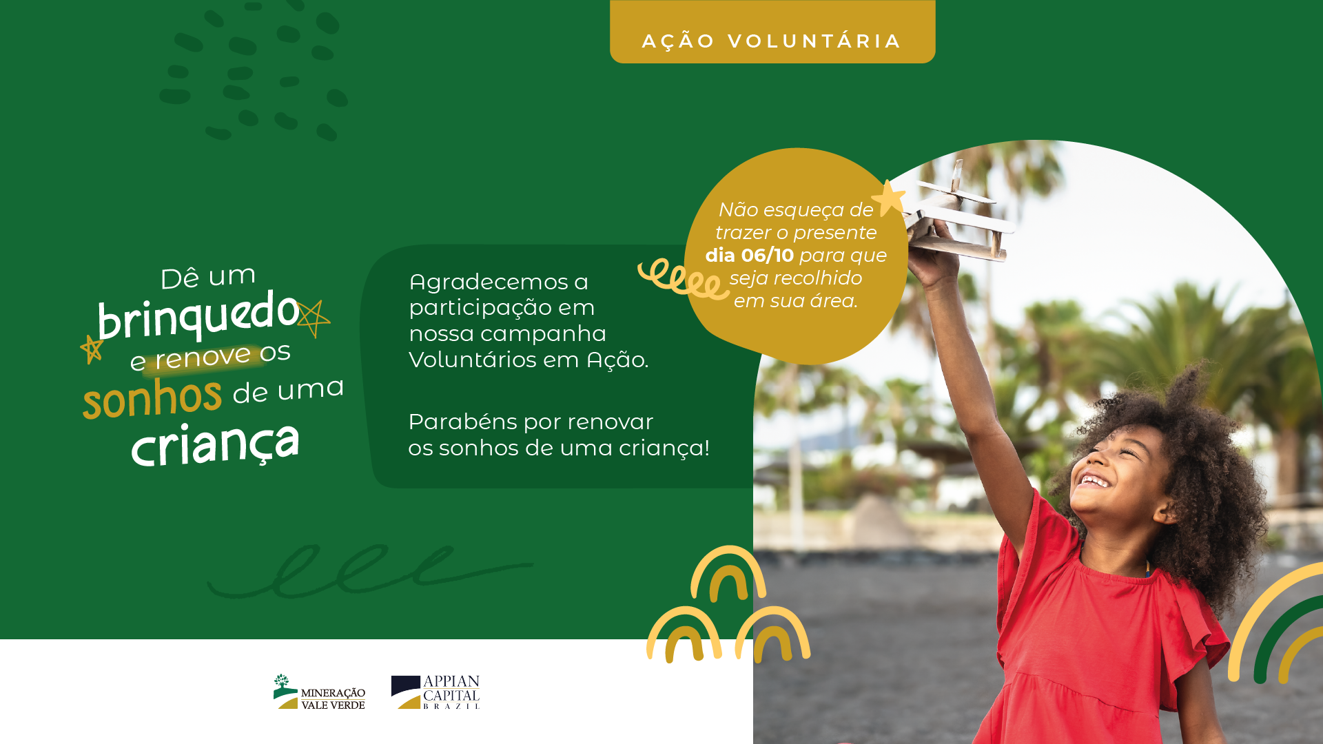 Leia mais sobre o artigo Voluntários em Ação da MVV: junte-se a nós e participe do nosso Dia das Crianças