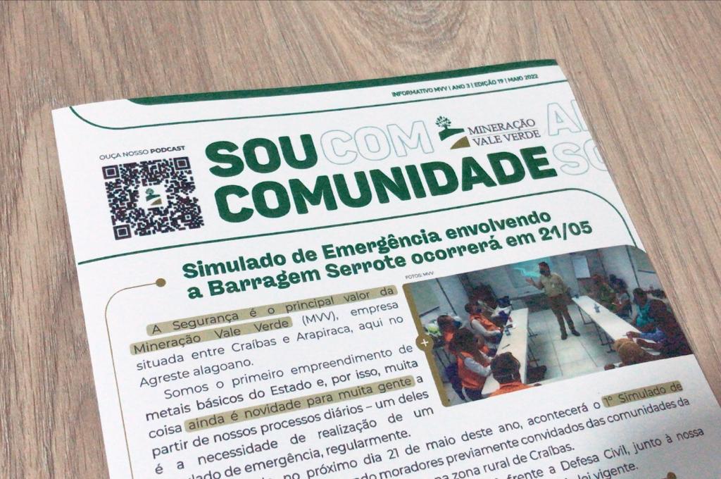 Leia mais sobre o artigo Edição especial: jornal impresso Sou Comunidade é dedicado ao Simulado