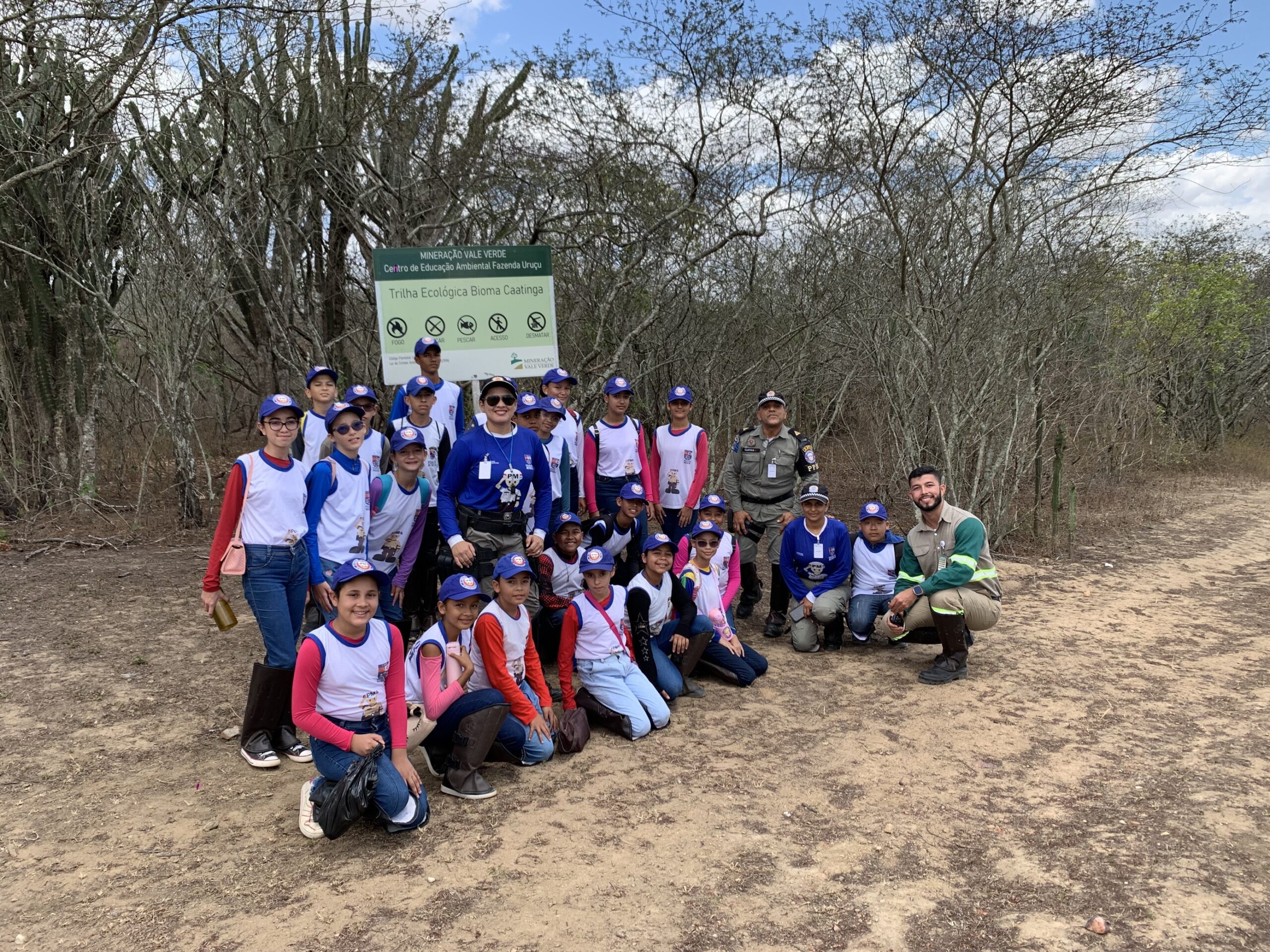 Leia mais sobre o artigo Alunos do Pelotão Mirim de Arapiraca visitam nosso Centro de Educação Ambiental